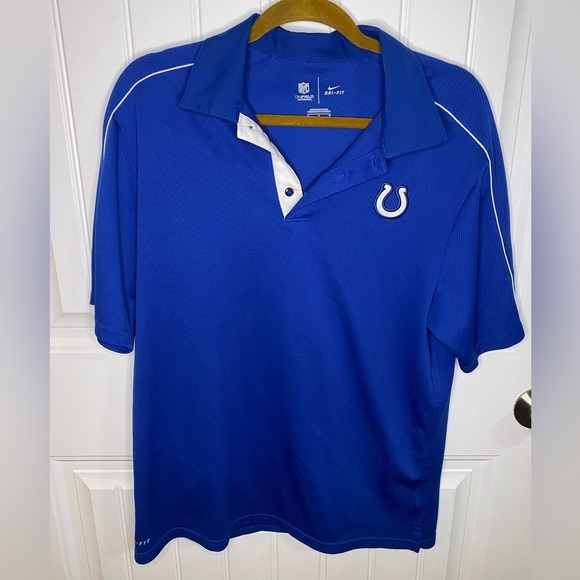 Indianapolis Colts Logo Nike Short Sleeve Dri Fit Polo - Picture 2 of 8